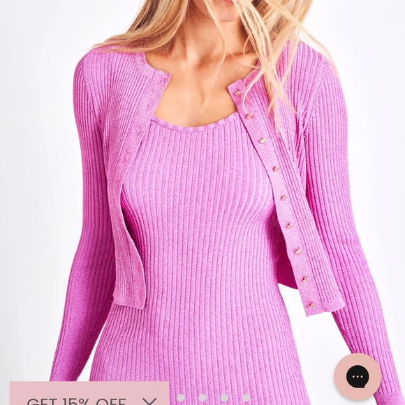 Loveshackfancy new with tags never been worn purple cardigan - Picture 5 of 15